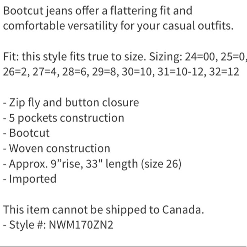 New w/tags Hudson Bootcut jeans size 28 - Picture 6 of 7